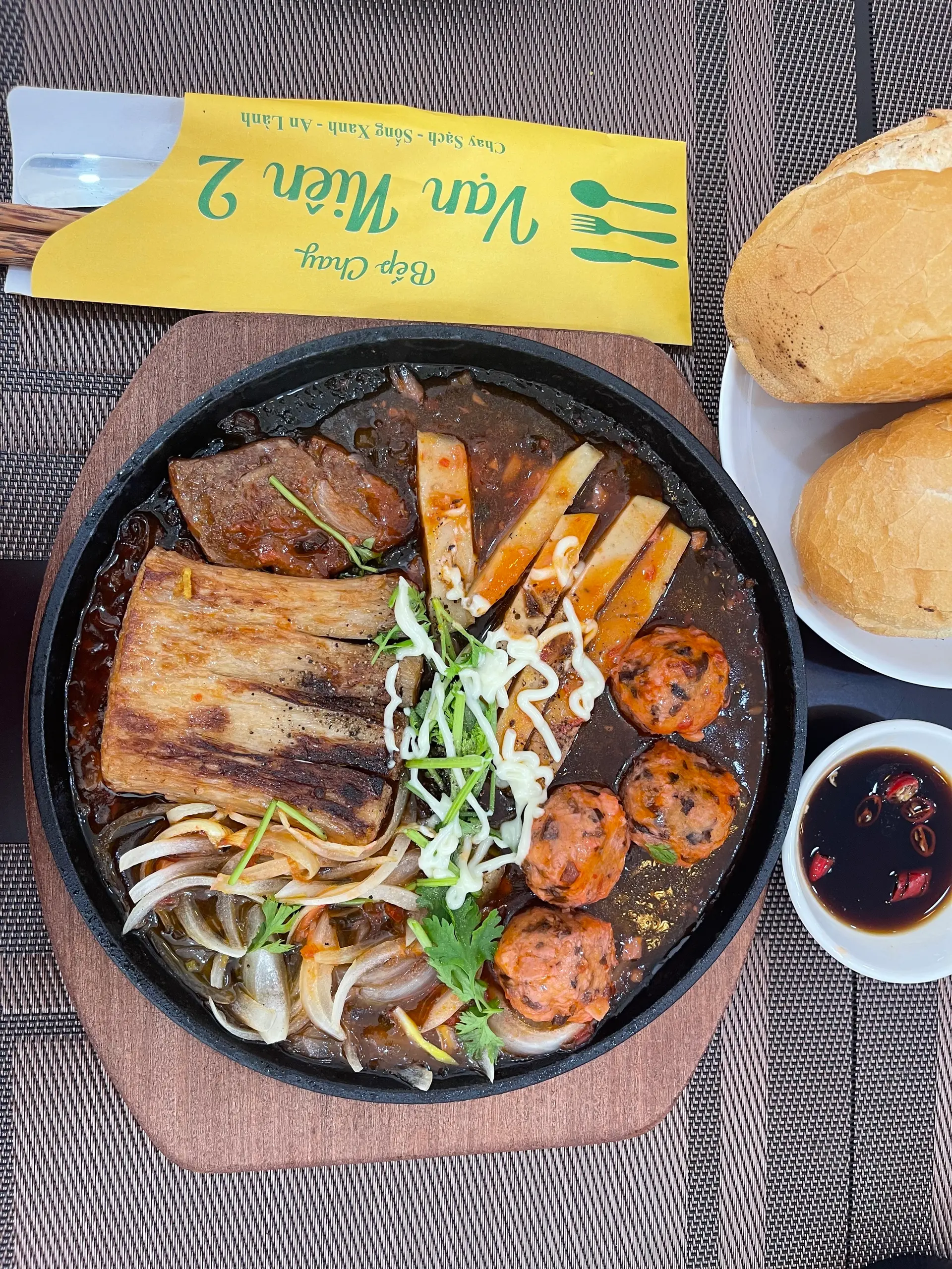 Hình ảnh Bánh mì chảo chay