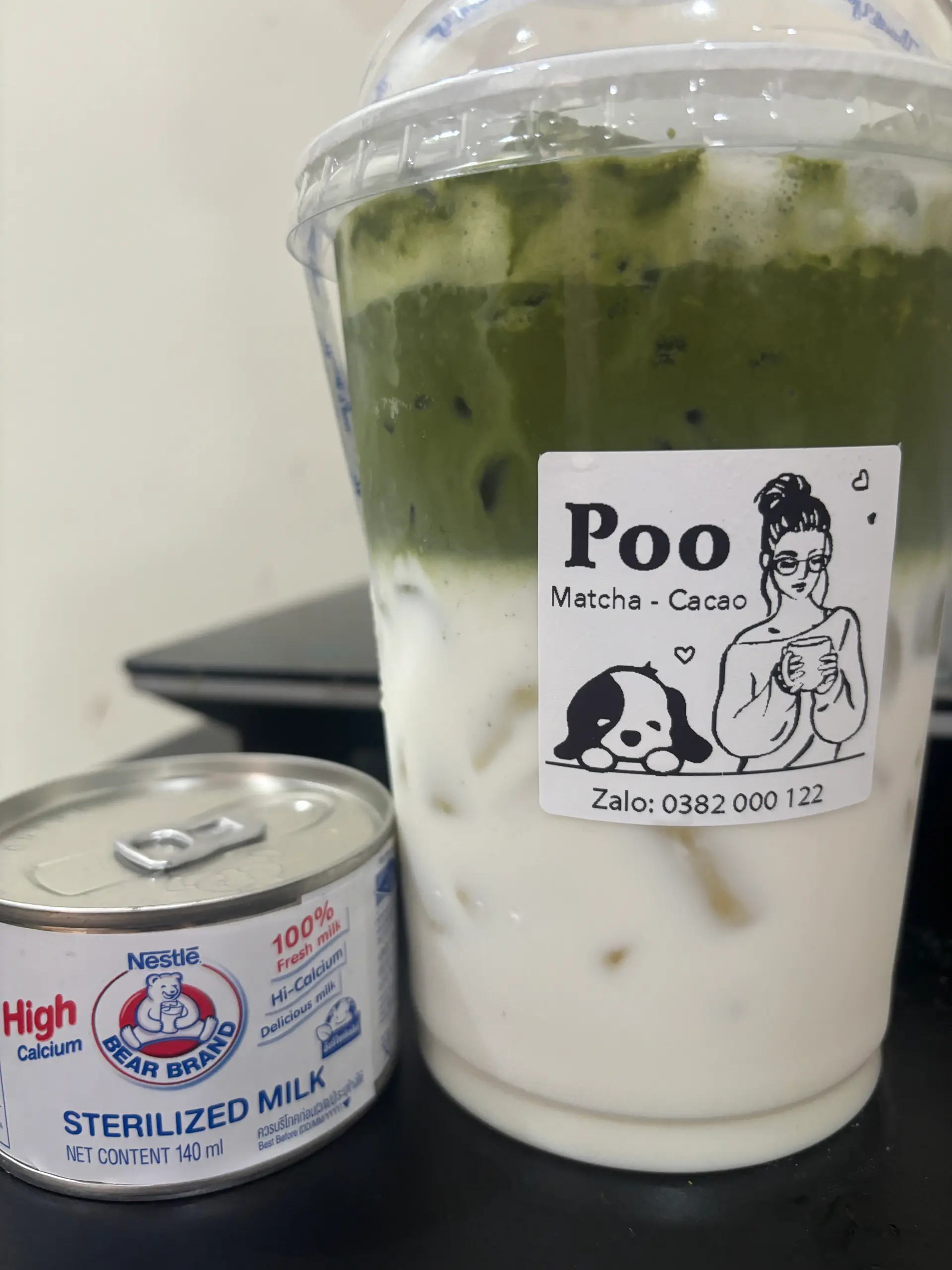 Hình ảnh Matcha Sữa gấu 
