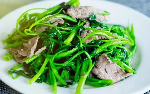 Hình ảnh Rau Muống xào bò