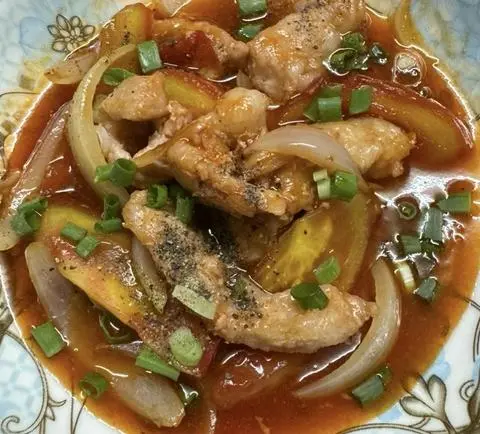 Hình ảnh Cơm Chiên Nạc Heo Giòn Sốt Chua