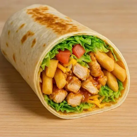 Hình ảnh 4B. BURRITOES CHICKEN WITH FRENCH FRIES