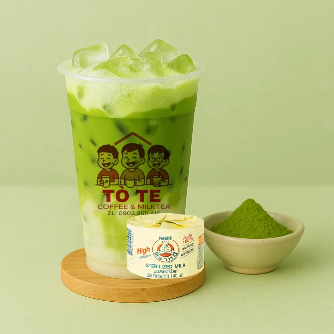 Hình ảnh Matcha Sữa Gấu 
