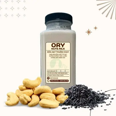 Hình ảnh Sữa Hạt Điều,Mè Đen - Ly 250ml