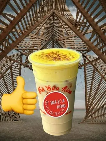 Hình ảnh Trà sữa pudding kem trứng nướng