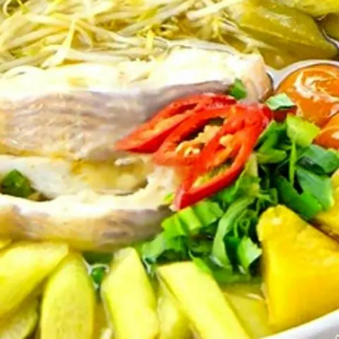 Hình ảnh Canh chua cá điêu hồng