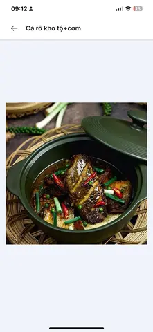 Hình ảnh Ca rô kho tiêu +cơm