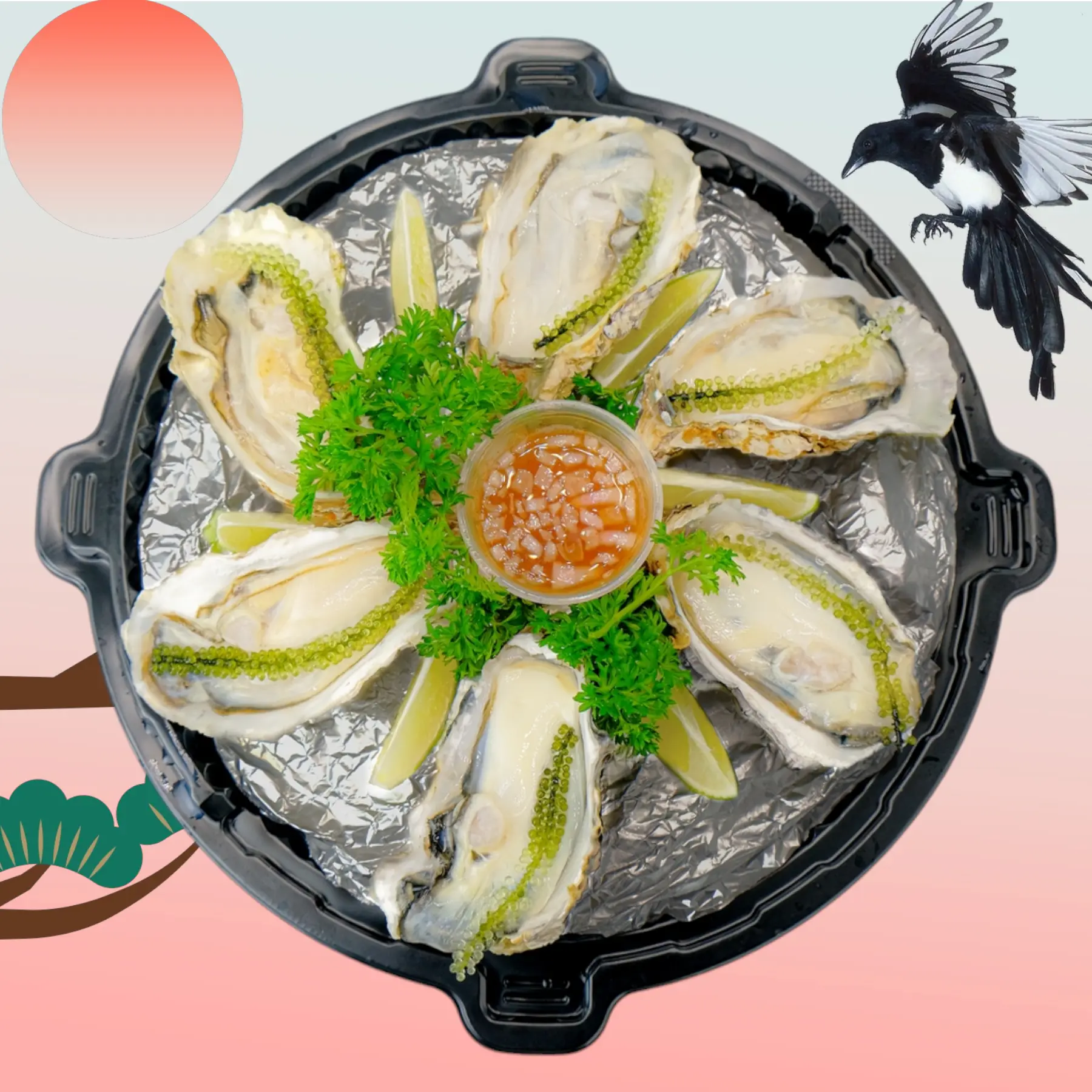 Hình ảnh Hàu Sống Tái Chanh - 12 Con