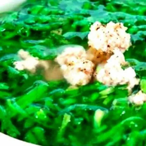 Hình ảnh Canh tần ô thịt bằm