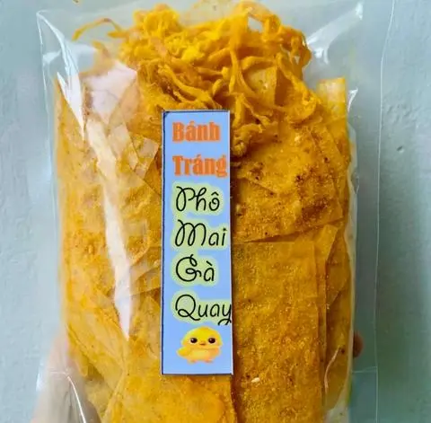 Hình ảnh Bánh Tráng Phô Mai Gà Quay -zip 100gram