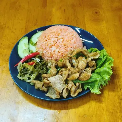 Hình ảnh Cơm Da Gà Chiên Dòn Sốt Mắm Tỏi 