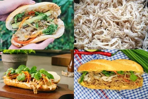 Hình ảnh Bánh Mì Gà Xé