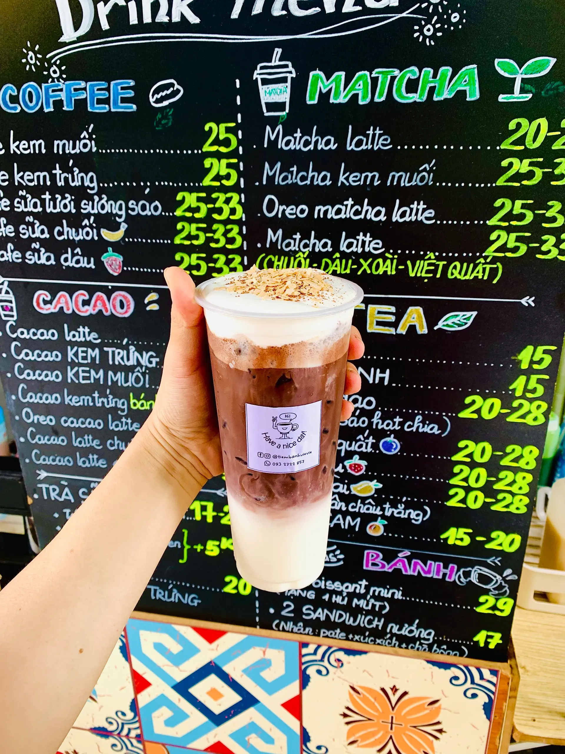 Hình ảnh Cacao latte kem muối - M