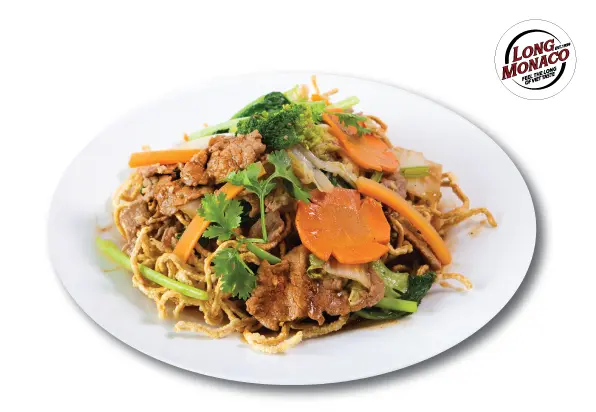 Hình ảnh mì giòn xào bò 