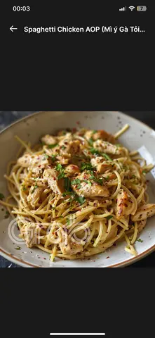 Hình ảnh Spaghetti Chicken AOP ( Mì Ý Gà Tỏi Ớt )