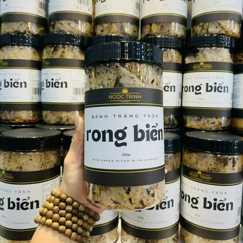 Hình ảnh Bánh tráng trộn rong biển cao cấp - hủ 250g
