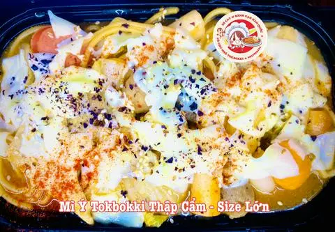 Hình ảnh Combo Mì Ý Tokbokki thập cẩm - Size nhỏ + 1 chai nước ngọt (coca hoặc pepsi)
