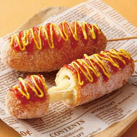 Hình ảnh Hotdog Phô Mai Hàn Quốc