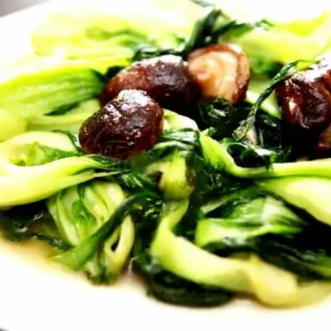 Hình ảnh Cải Thìa Xào Nấm