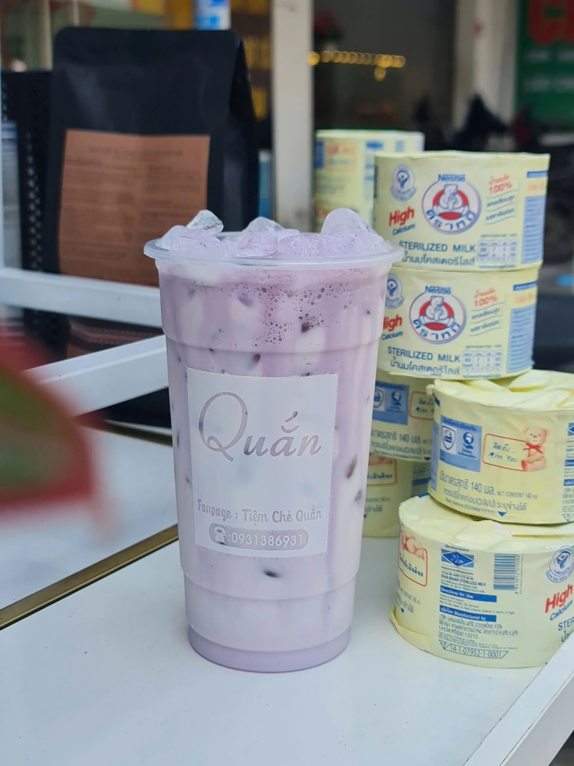 Hình ảnh LATTE KHOAI MÔN SỮA GẤU 