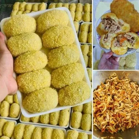 Hình ảnh Gà bó xôi nấm