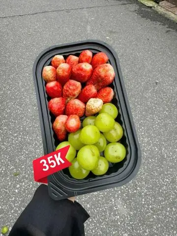 Hình ảnh nho dâu đã mix