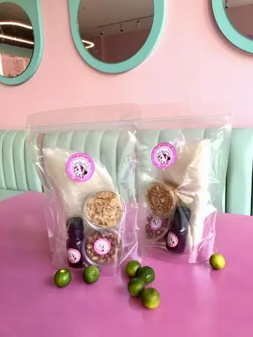 Hình ảnh Combo 3: Bánh tráng sốt me hành phi