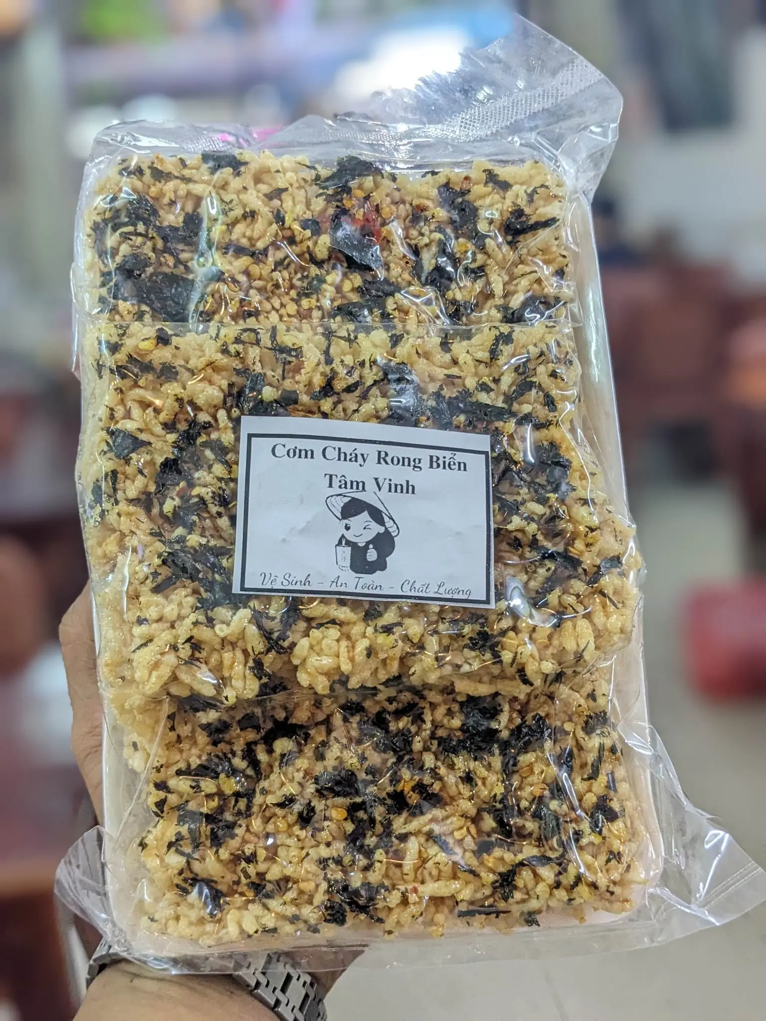Hình ảnh cơm cháy rong biển 