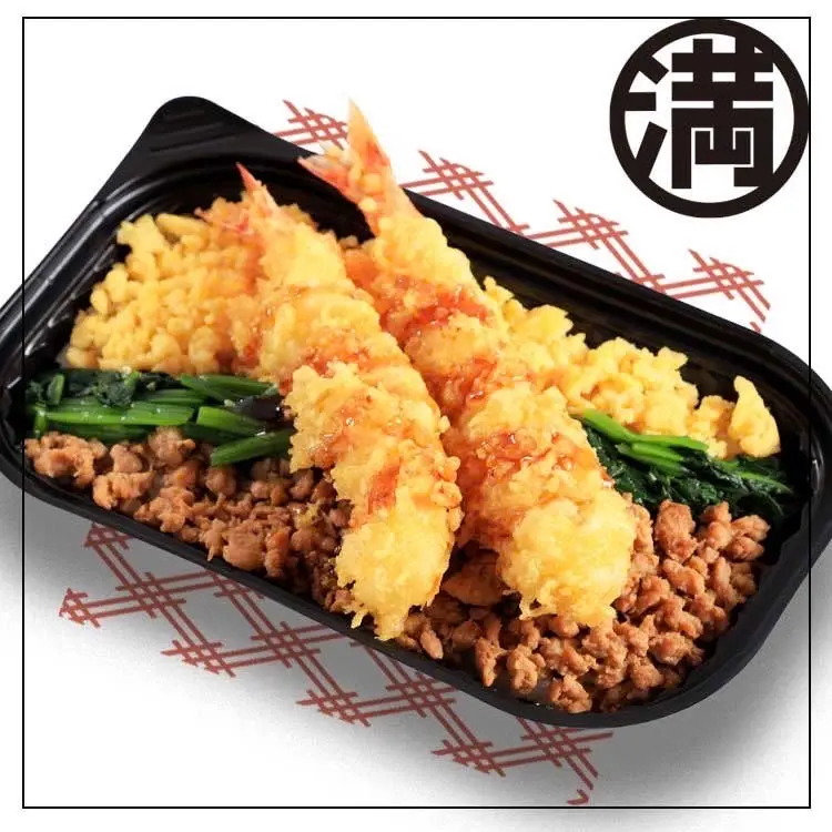 Hình ảnh Cơm tam sắc tôm chiên tempura