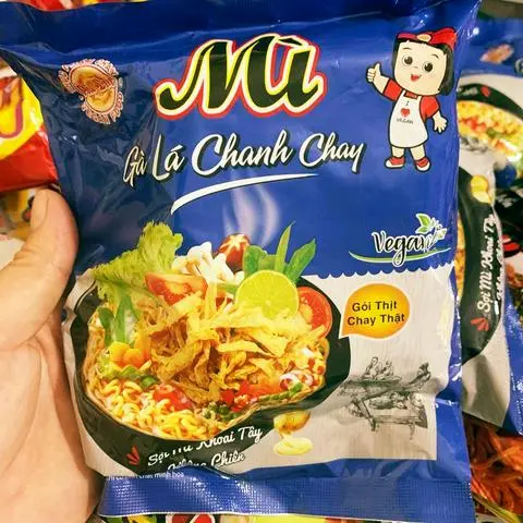 Hình ảnh Mì gà lá chanh chay - gói