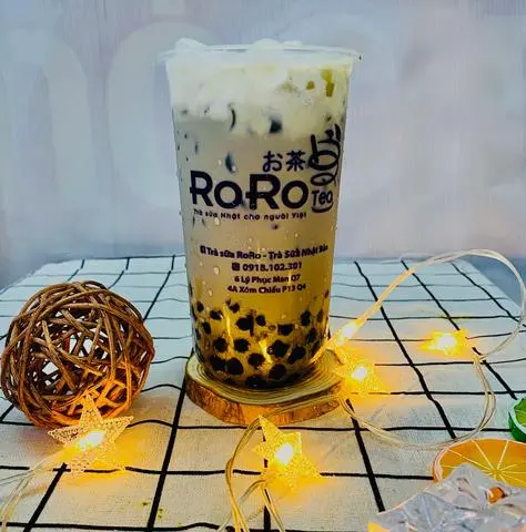 Hình ảnh Trà sữa bóng đêm kem macchiato