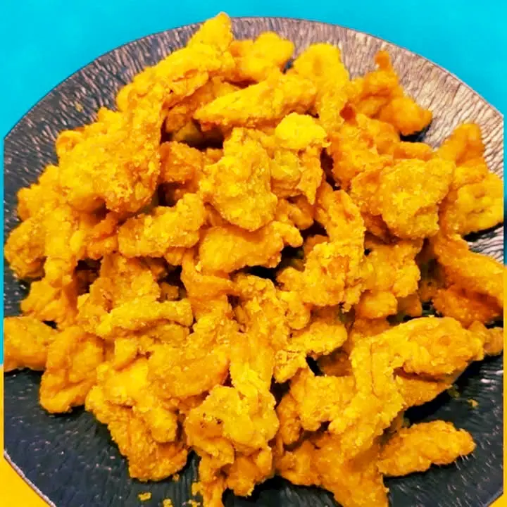 Hình ảnh Da gà chiên giòn sốt mắm tỏi 130g lúc chưa chiên