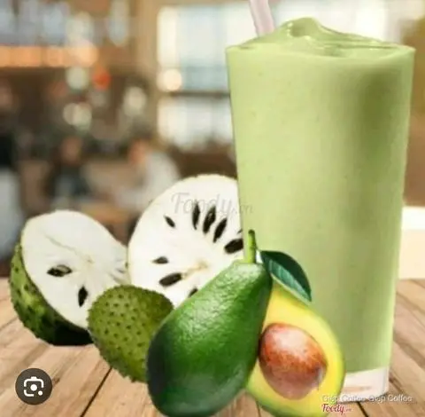 Hình ảnh sinh tố bơ & mãng cầu 