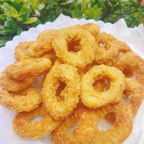 Hình ảnh gà vòng chiên giòn 