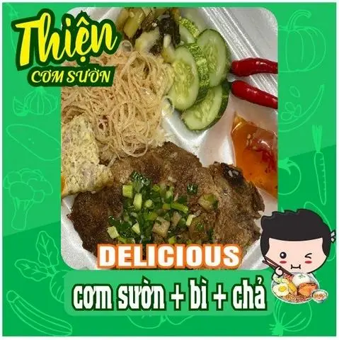 Hình ảnh Cơm sườn bì chả