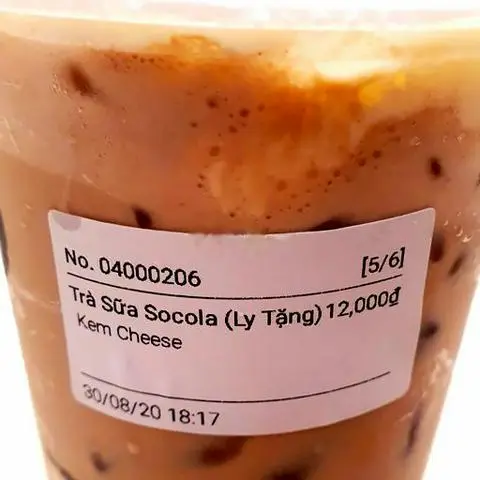 Hình ảnh Trà Sữa Socola Trân Châu Đường Đen