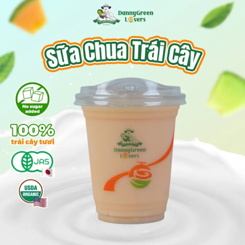 Hình ảnh Yogurt Dưa Lưới Hữu Cơ DannyGreen