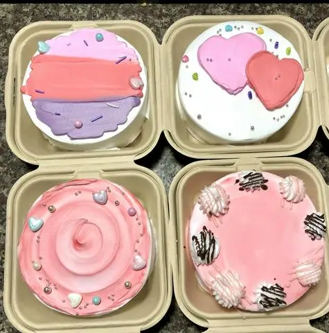 Hình ảnh Bánh Kem Bento Hồng (Mẫu ngẫu nhiên, có ghi chữ theo y/c)