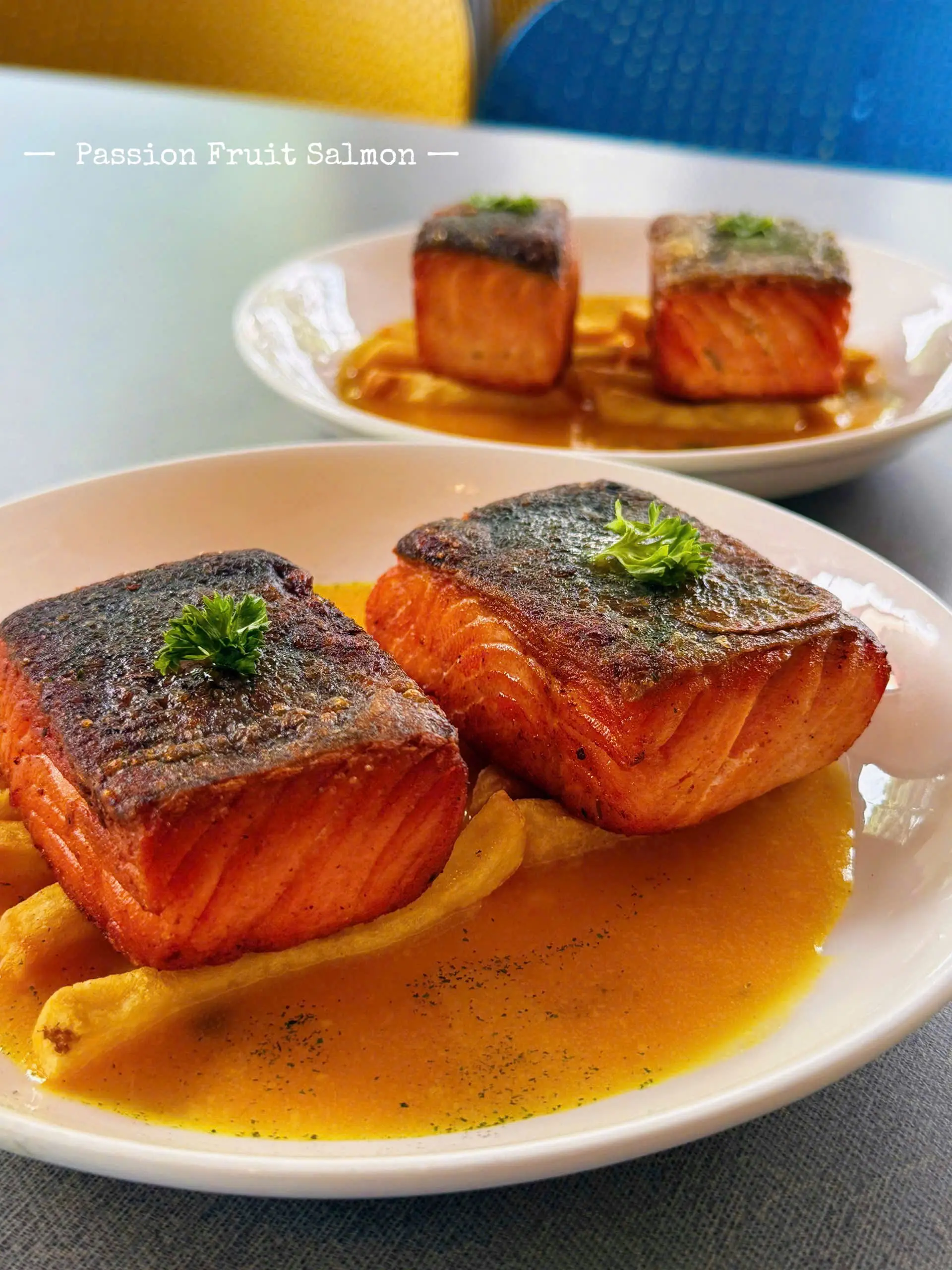 Hình ảnh CÁ HỒI SỐT CHANH DÂY