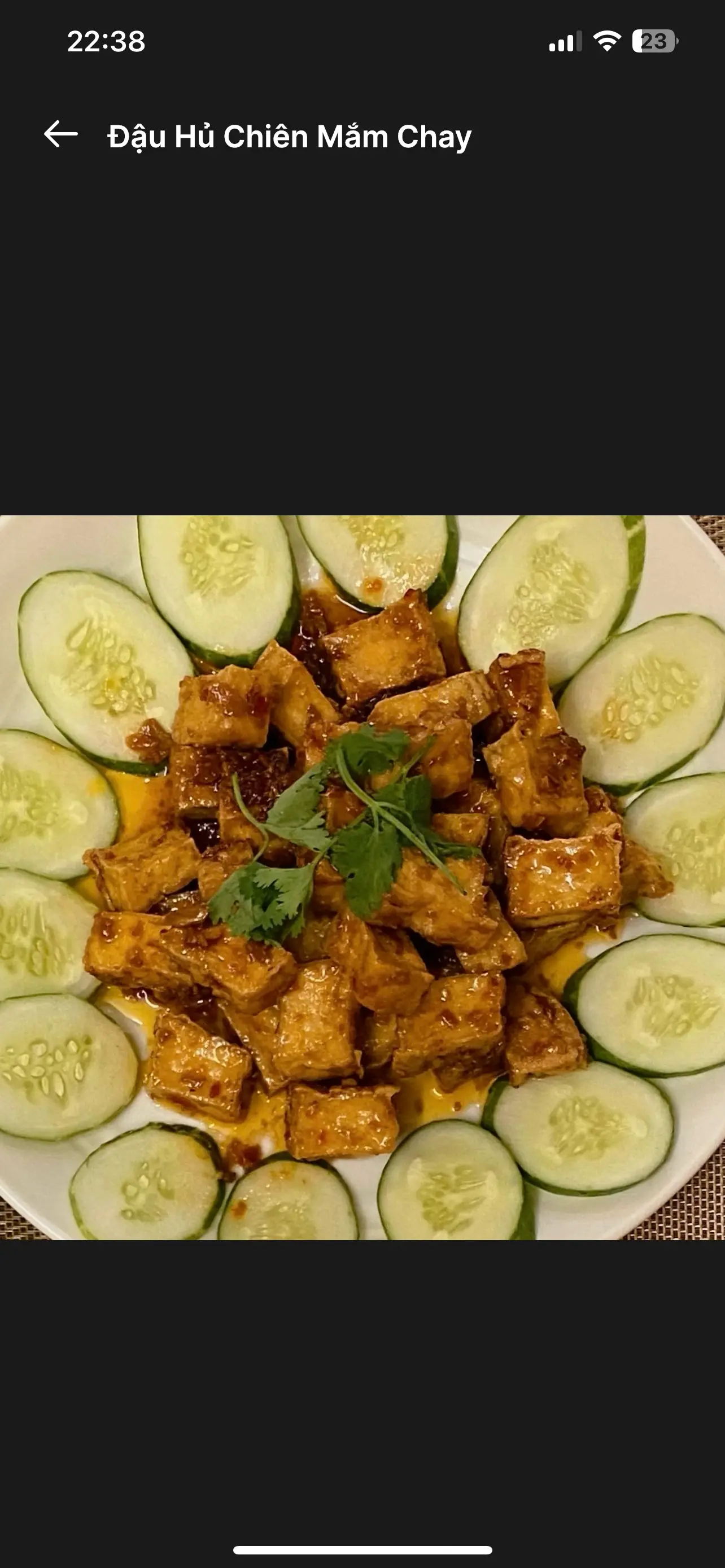 Hình ảnh Đậu Hủ Chiên Nước Mắm Chay
