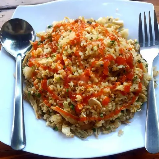 Hình ảnh Cơm Chiên Trứng Sate Tốp Mở
