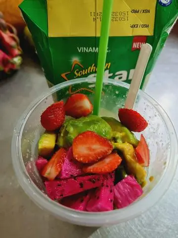 Hình ảnh Trái Cây Tô  Sữa đá 