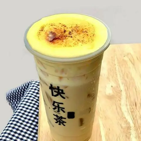 Hình ảnh Trà sữa lúa mạch kem hoàng kim