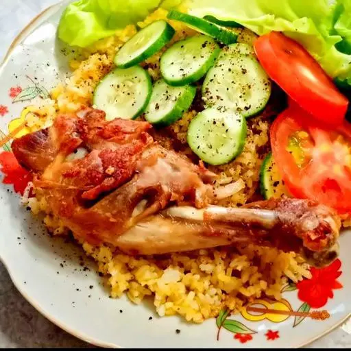 Hình ảnh Xôi gà xối mỡ
