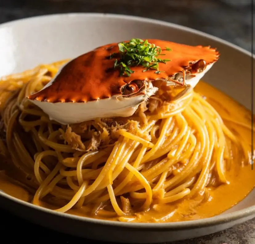 Hình ảnh mì ý spaghetti cua