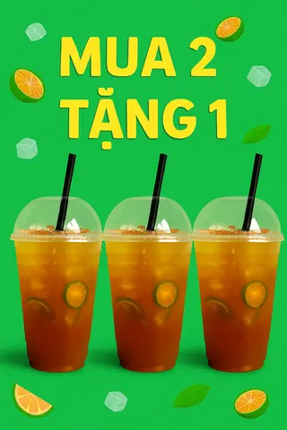 Hình ảnh Mua 2 tặng 1 - Mua 2 trà tắc tặng 1 trà tắc