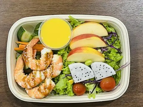 Hình ảnh salad tôm sốt phô may cay 