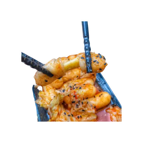 Hình ảnh Tokbokki nhân phô mai truyền thống