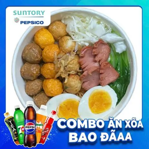 Hình ảnh Combo Mì trộn thập cẩm + Pepsi