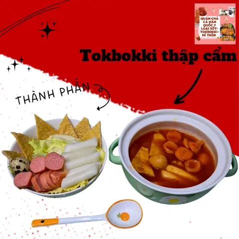 Hình ảnh Tokbokki thập cẩm (không thể điều chỉnh độ cay)