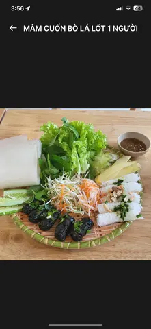 Hình ảnh Mâm cuốn bò lá lốt -  nhỏ